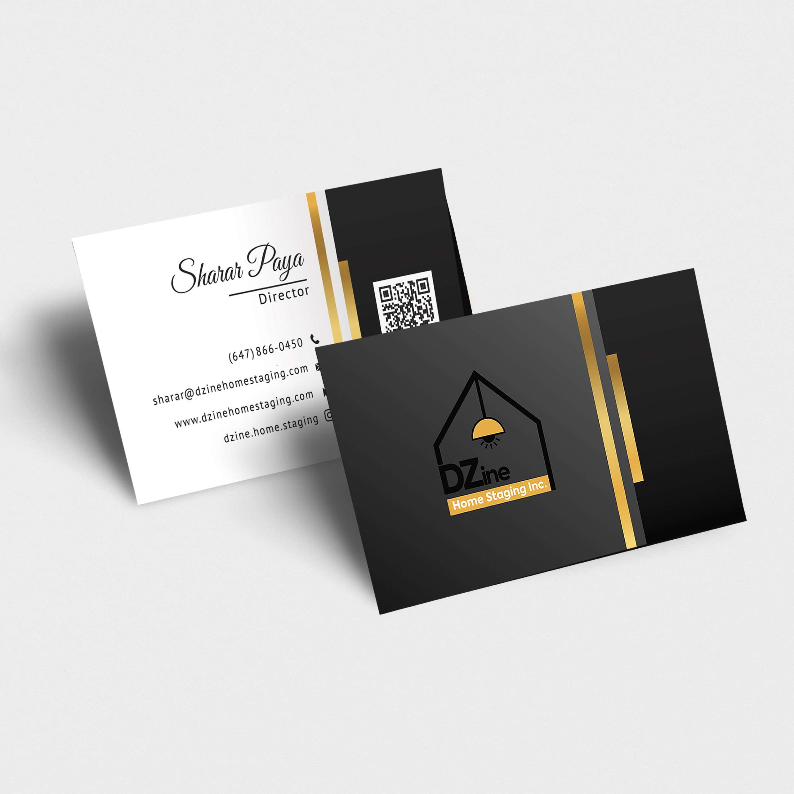 Business card mockup psd for nature shop